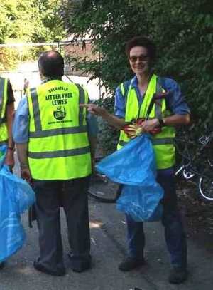 Litter Free Lewes jackets donated by Friends of Lewes